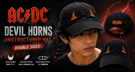 悪魔の角をかぶれ。AC/DC「DEVIL HORNS」オフィシャルキャップ登場！