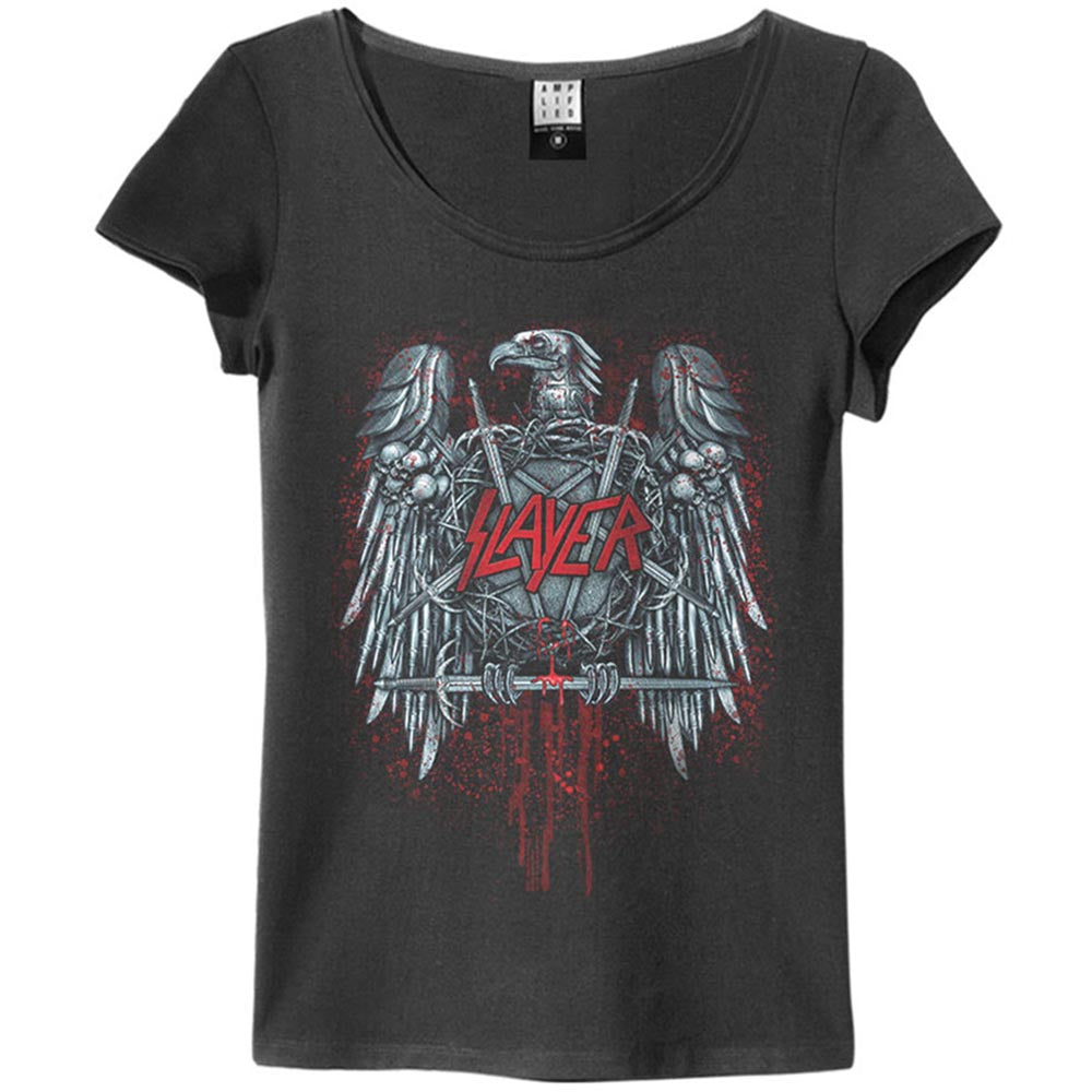 SLAYER スレイヤー (Kerry King 10月 来日 ) - METAL EAGLE / Amplified（ ブランド ） / Tシャツ / レディース 【公式 / オフィシャル】