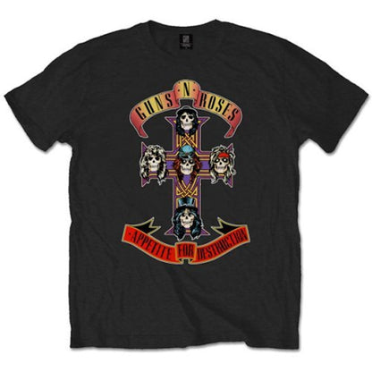GUNS N ROSES ガンズアンドローゼズ (結成 40周年 ) - APPETITE FOR DESTRUCTION / Tシャツ / メンズ 【公式 / オフィシャル】