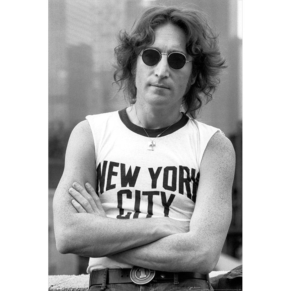 JOHN LENNON ジョンレノン (生誕 85年 ) - NYC - BOB GRUEN / ポスター 【公式 / オフィシャル】