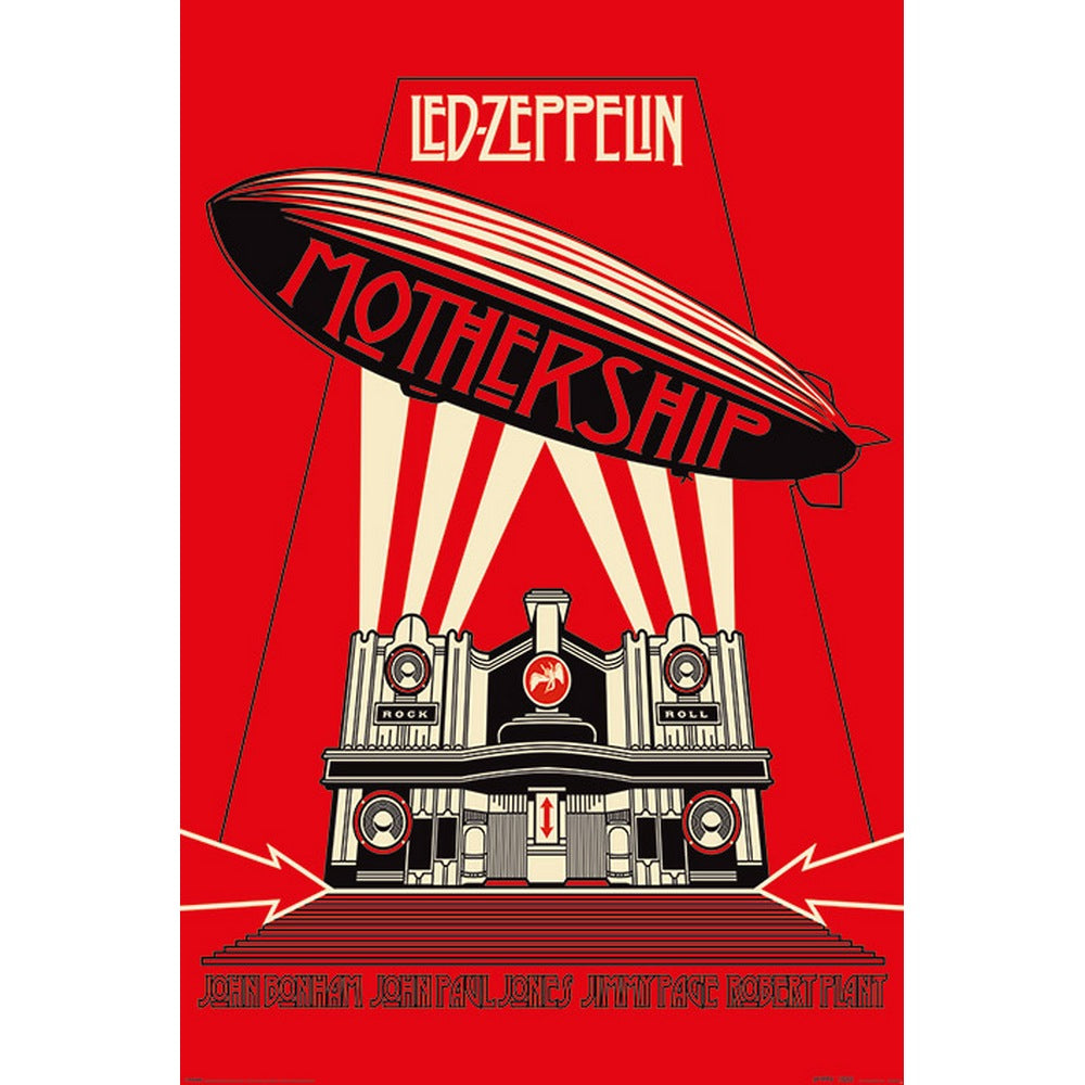 LED ZEPPELIN レッドツェッペリン (公式 映画公開 記念 ) - Mothership Red / ポスター 【公式 / オフィシャル】