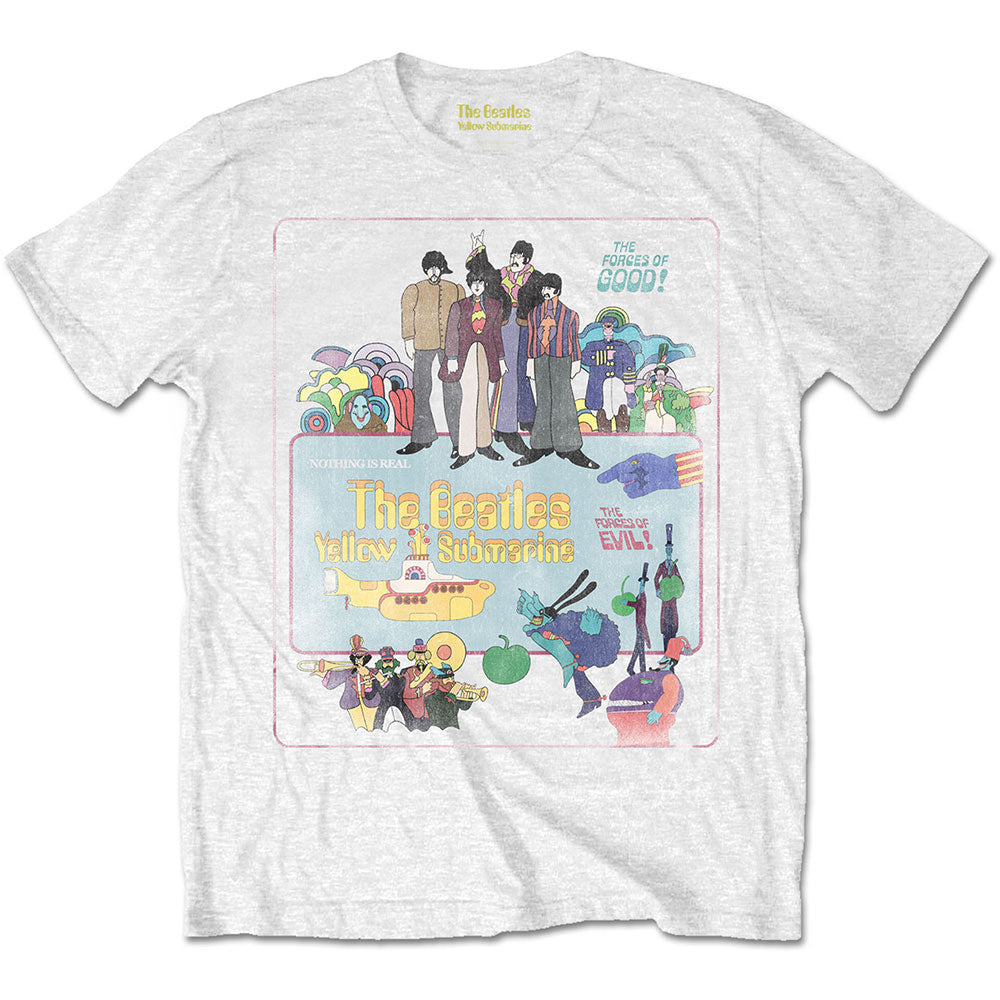 THE BEATLES ビートルズ (結成 65周年 ) - Yellow Submarine Vintage Movie Poster / Tシャツ / メンズ 【公式 / オフィシャル】