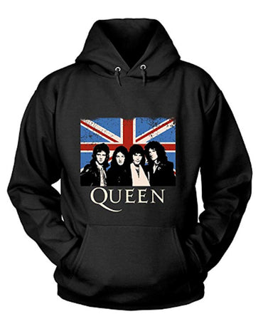 QUEEN (50th Anniversary of First Visit to Japan) - VINTAGE UNION JACK / Hoodie / Sweatshirt / Men's
