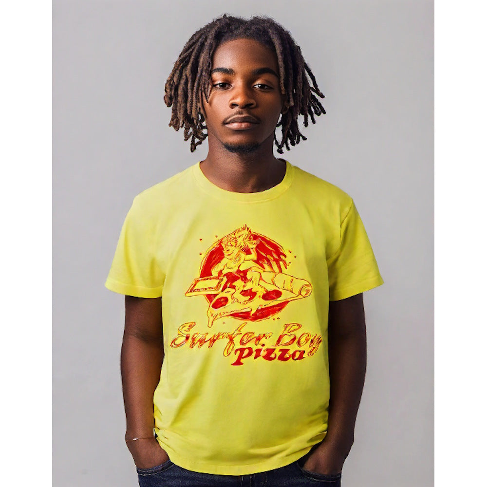 
                  
                    STRANGER THINGS ストレンジャー・シングス (シーズン5 2025年配信決定 ) - SURFER BOY PIZZA / バックプリントあり / Tシャツ / メンズ
                  
                