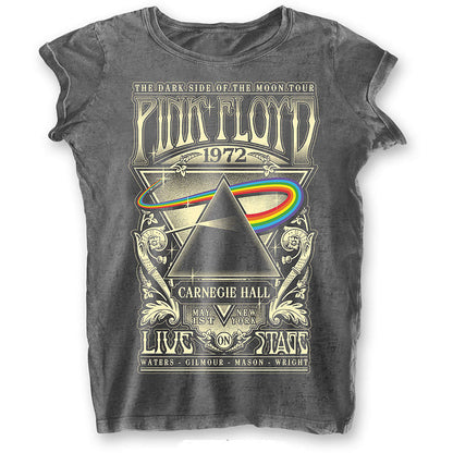 PINK FLOYD ピンクフロイド (結成 60周年 ) - Carnegie Hall / Black Label（ブランド） / Tシャツ / レディース 【公式 / オフィシャル】