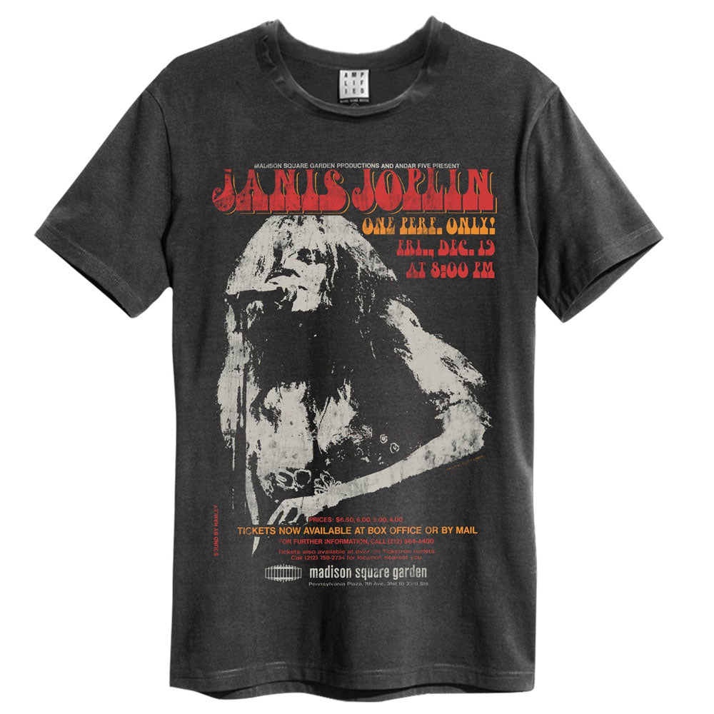 JANIS JOPLIN ジャニスジョプリン (追悼 55年 ) - MADISON SQUARE / Amplified（ ブランド ） / レア / Tシャツ / メンズ 【公式 / オフィシャル】