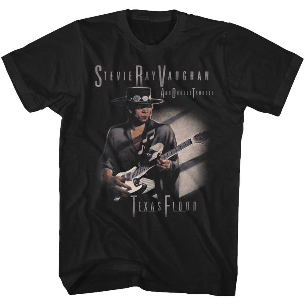 STEVIE RAY VAUGHAN スティーヴィーレイヴォーン (追悼 35年 ) - TEXAS FLOOD TOO / Tシャツ / メンズ 【公式 / オフィシャル】