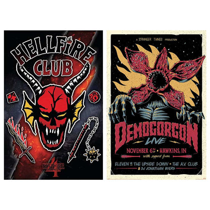 STRANGER THINGS - シーズン5配信記念 限定ポスター ［期間限定］セット （HELLFIRE CLUB ＆ DEMOGORGON）