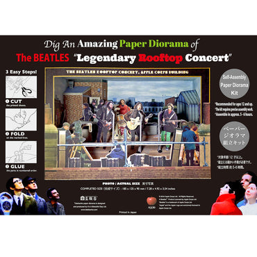 THE BEATLES ビートルズ (結成 65周年 ) - Legendary Rooftop Concert / Tatebankoペーパージオラマ / グッズ 【公式 / オフィシャル】