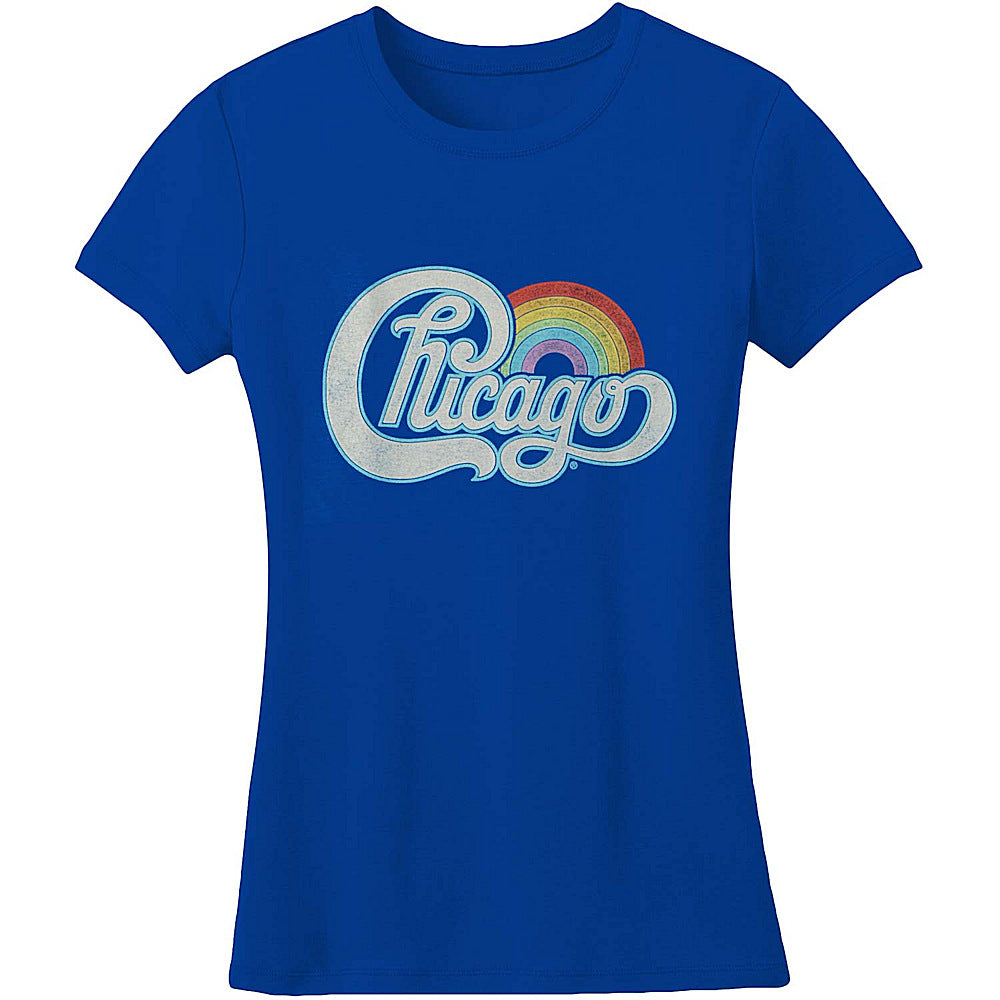 CHICAGO シカゴ - Rainbow Logo / Tシャツ / レディース 【公式 / オフィシャル】