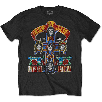 GUNS N ROSES ガンズアンドローゼズ (結成 40周年 ) - NJ SUMMER JAM 1988 （復刻ツアーTシリーズ） / バックプリントあり / Tシャツ / メンズ 【公式 / オフィシャル】