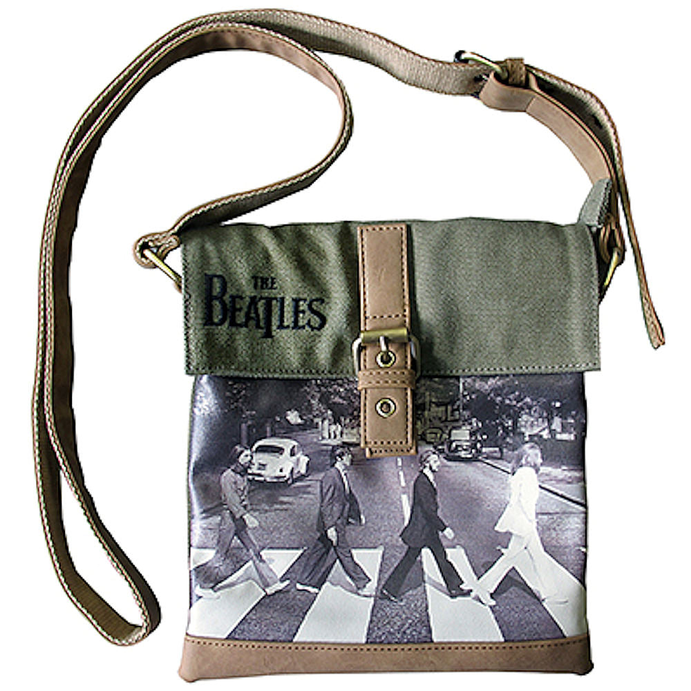 THE BEATLES ビートルズ (結成 65周年 ) - Abbey Road Green Mini Bag / サコッシュ / Disaster Design（U.K.ブランド） / ショルダーバッグ 【公式 / オフィシャル】