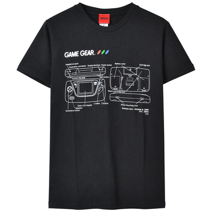 [Discontinued last sale/special price] SEGAHERD - Game Gear / Back print / T-shirt / Men's