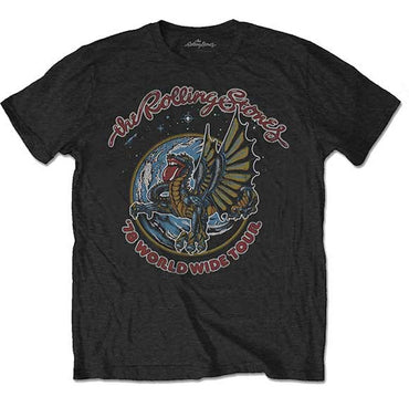 【廃番ラスト販売/特別価格】ROLLING STONES ローリングストーンズ (来日 35周年 記念 ) - DRAGON '78 （復刻ツアーTシリーズ） / バックプリントあり / Tシャツ / メンズ 【公式 / オフィシャル】