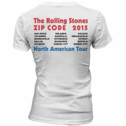 ROLLING STONES ローリングストーンズ (来日 35周年 記念 ) - USA Tongue Tour Babydoll / バックプリントあり / Tシャツ / レディース 【公式 / オフィシャル】