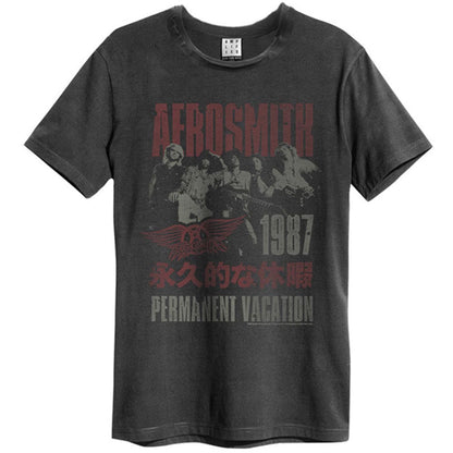 AEROSMITH エアロスミス (結成 55周年 ) - PERMANENT VACATION / Amplified（ ブランド ） / Tシャツ / メンズ 【公式 / オフィシャル】