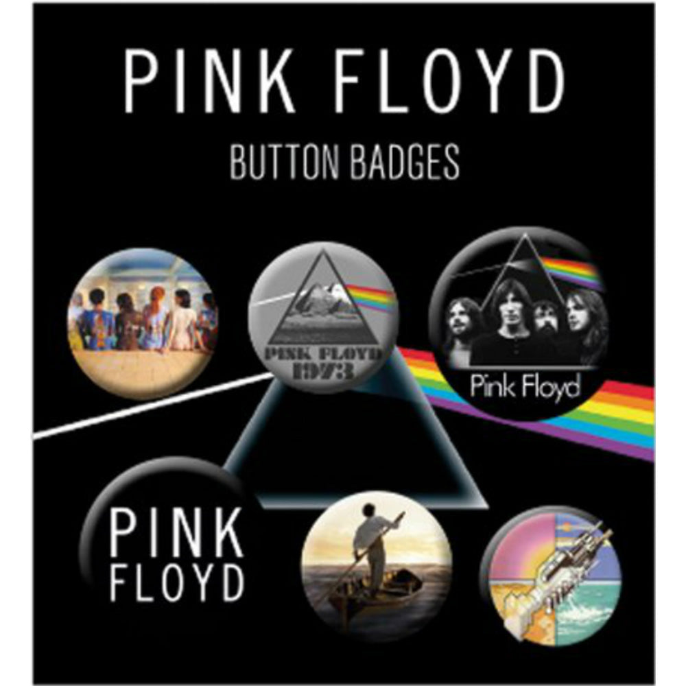 PINK FLOYD ピンクフロイド (結成 60周年 ) - Mix 6個セット / バッジ 【公式 / オフィシャル】
