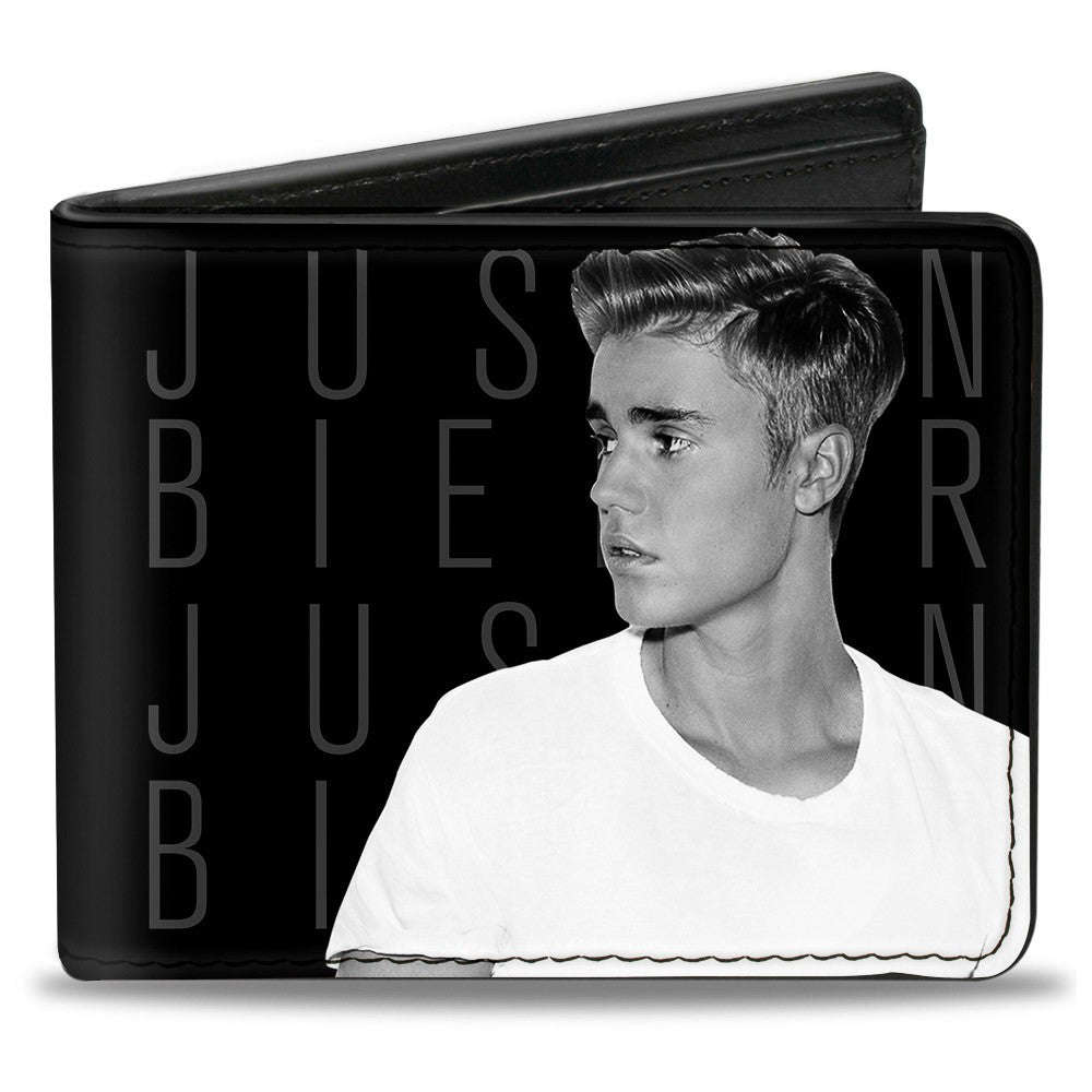 JUSTIN BIEBER ジャスティンビーバー - BI - FOLD WALLET / TURNING POSE BLACK / 財布 - PGS