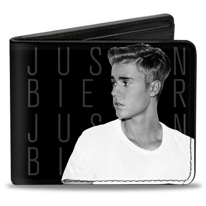 JUSTIN BIEBER ジャスティンビーバー - BI - FOLD WALLET / TURNING POSE BLACK / 財布 - PGS