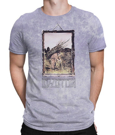 LED ZEPPELIN (Official Movie Release Commemoration) - MAN WITH STICKS / Tie-dye / Back Print / T-shirt / Men's