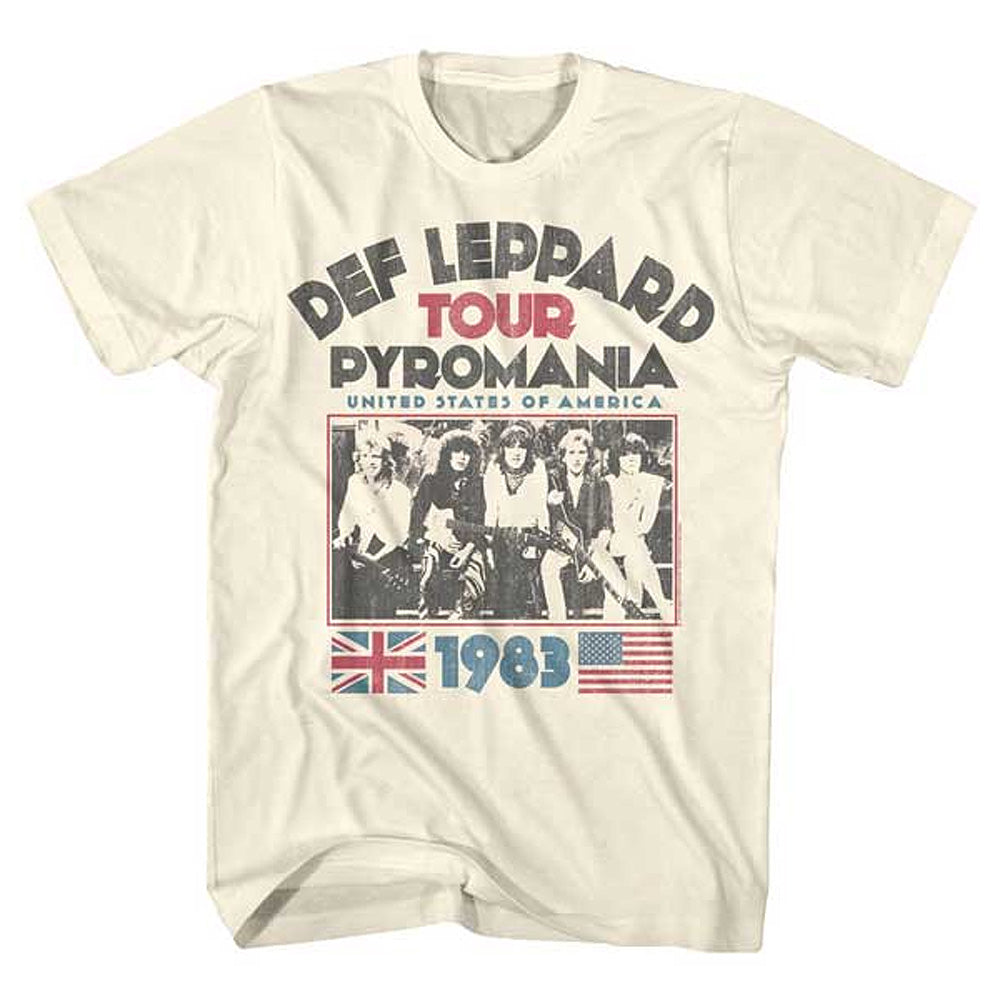 DEF LEPPARD デフレパード (デビュー 45周年 ) - PYRO TOUR / Tシャツ / メンズ 【公式 / オフィシャル】