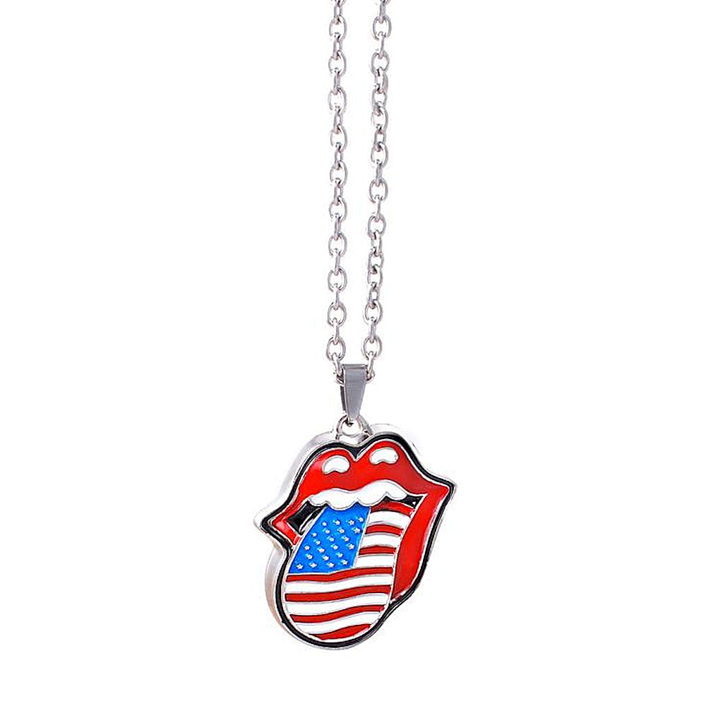 ROLLING STONES - USA Tongue Necklace