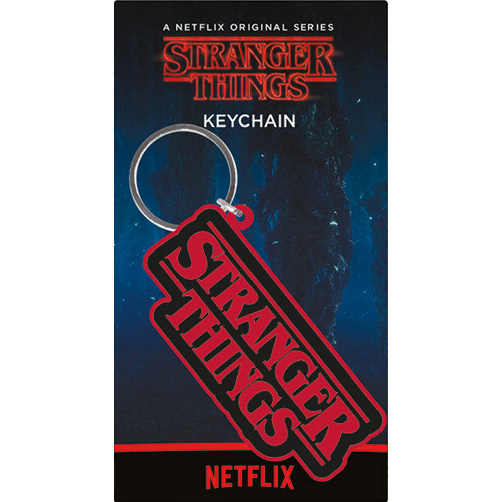 STRANGER THINGS ストレンジャー・シングス (シーズン5 2025年配信決定 ) - Logo / ラバー・キーリング / キーホルダー 【公式 / オフィシャル】
