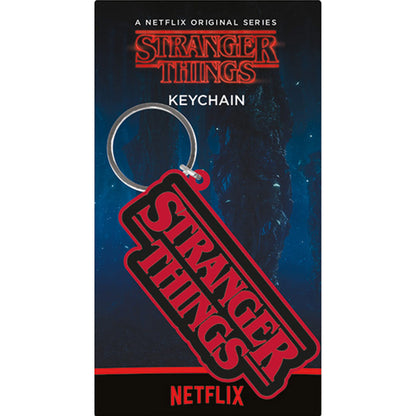STRANGER THINGS ストレンジャー・シングス (シーズン5 2025年配信決定 ) - Logo / ラバー・キーリング / キーホルダー 【公式 / オフィシャル】