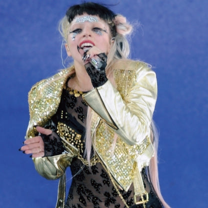 LADY GAGA - Custom made vintage leather jacket / LA Roxx (brand) / Outerwear / Women's
