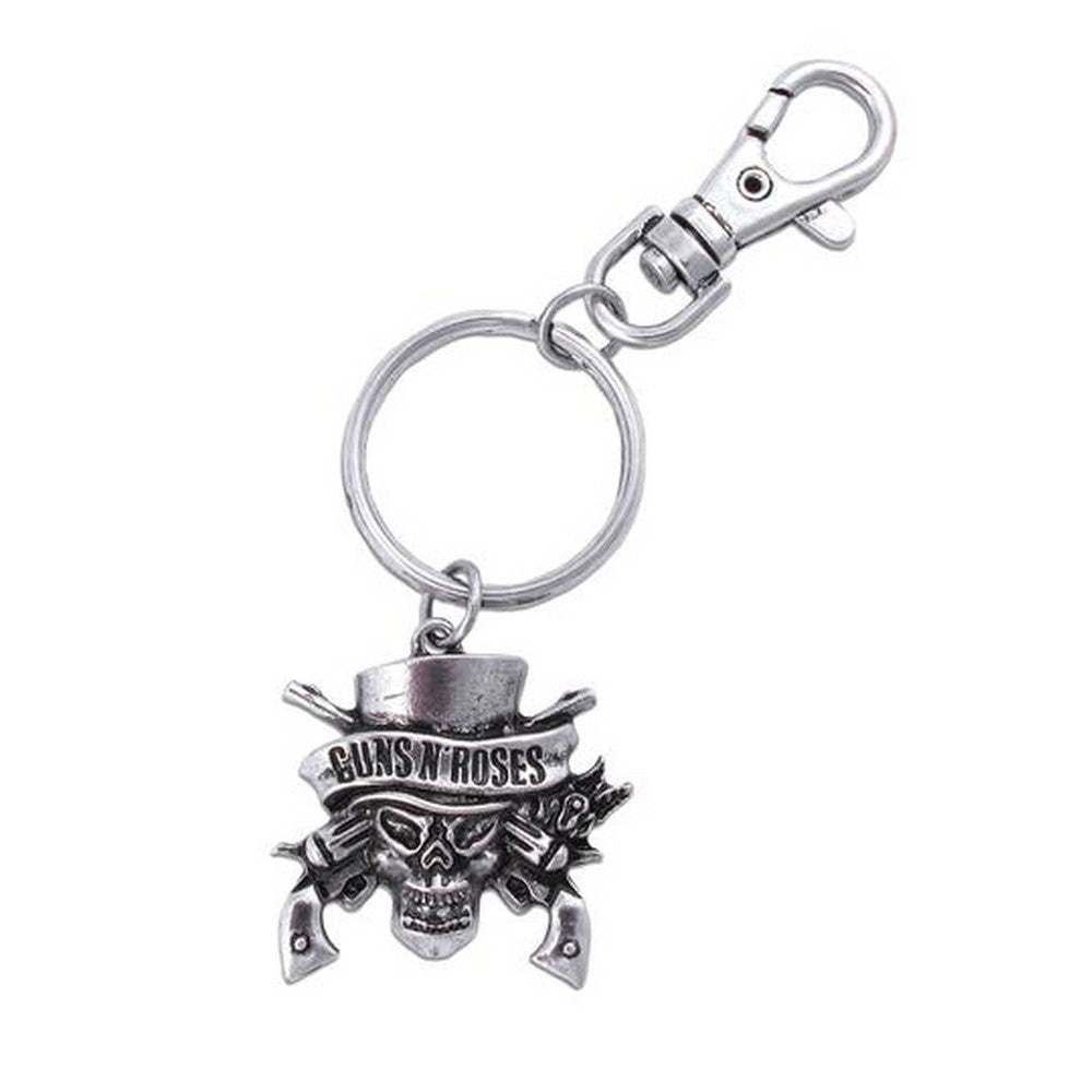 GUNS N ROSES ガンズアンドローゼズ (5月 来日 記念 ) - Skull Keyring / キーホルダー 【公式 / オフィシャル】