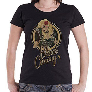 DC COMICS DCコミックス (ジョーカー 生誕 80周年 ) - JUSTICE LEAGUE BOMBSHELL CANARY BADGE / Tシャツ / レディース