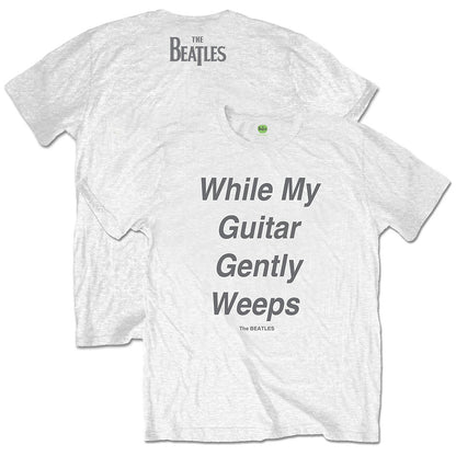 THE BEATLES ビートルズ (結成 65周年 ) - While My Guitar Gently Weeps / バックプリントあり / Tシャツ / メンズ 【公式 / オフィシャル】