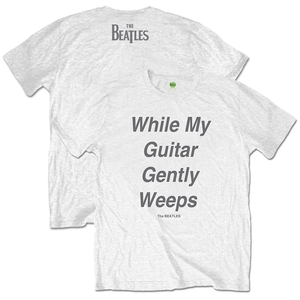 THE BEATLES ビートルズ (結成 65周年 ) - While My Guitar Gently Weeps / バックプリントあり / Tシャツ / メンズ 【公式 / オフィシャル】
