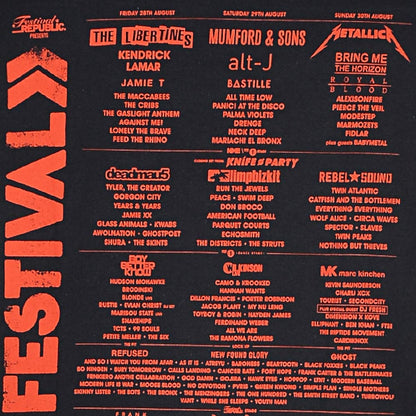 BABYMETAL ベビーメタル (新作 全米9位 ) - Leeds 2015 Event Logo / バックプリントあり / Tシャツ / メンズ