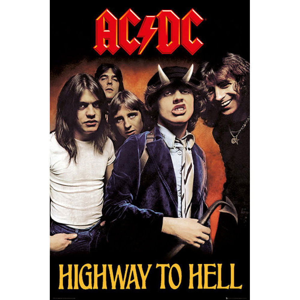 AC/DC エーシーディーシー (Back in Black 45周年 ) - Highway To Hell / ポスター 【公式 / オフィシャル】