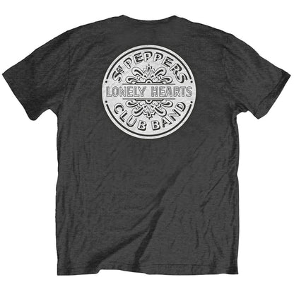 THE BEATLES ビートルズ (結成 65周年 ) - SPLHCB WITH DRUM / SGT / バックプリントあり / Tシャツ / メンズ 【公式 / オフィシャル】