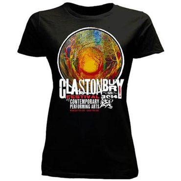 フェス公式Tシャツ GLASTONBURY グラストンベリー (開催 55周年 ) - FESTIVAL 2014 （超レア） / バックプリントあり / Tシャツ / レディース
