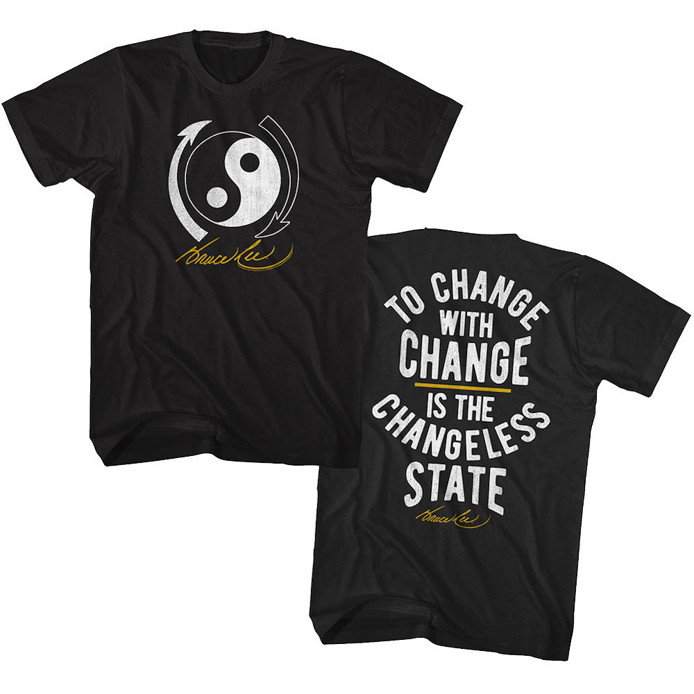 BRUCE LEE ブルースリー (生誕 85年 ) - BL CHANGE / バックプリントあり / Tシャツ / メンズ 【公式 / オフィシャル】