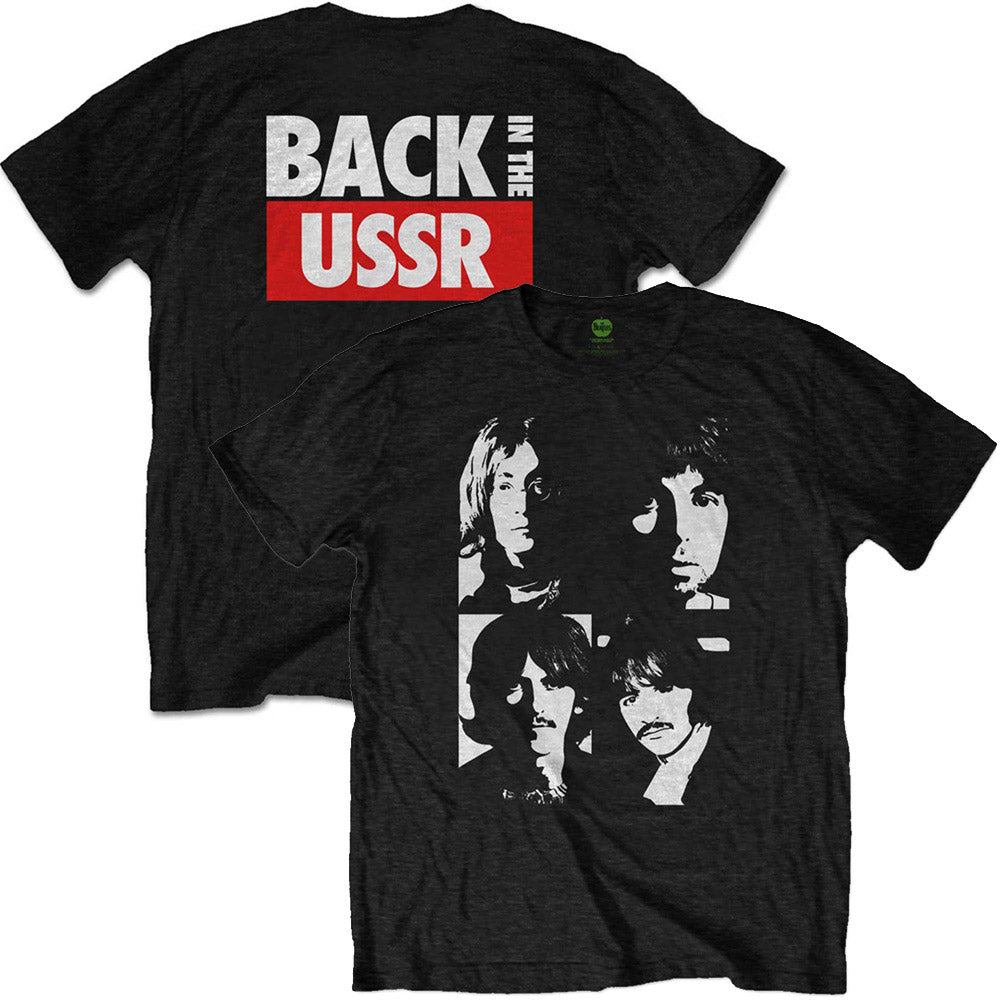 【廃番ラスト販売/特別価格】THE BEATLES ビートルズ (結成 65周年 ) - Back in the USSR / バックプリントあり / Tシャツ / メンズ 【公式 / オフィシャル】