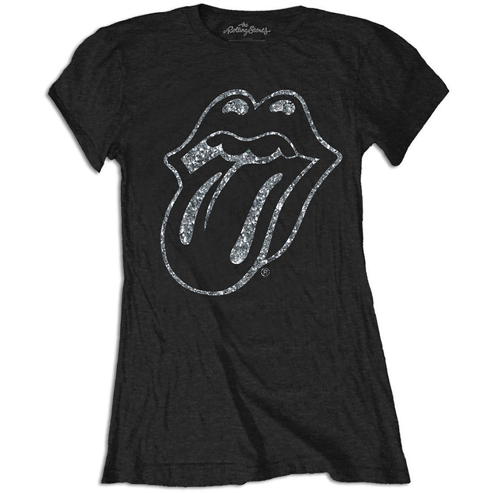 ROLLING STONES ローリングストーンズ - TONGUE / Diamante（ブランド） / Tシャツ / レディース 【公式 / オフィシャル】