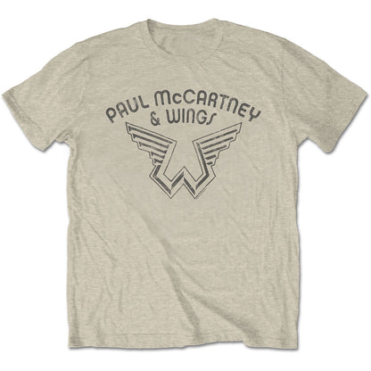 PAUL MCCARTNEY ポールマッカートニー (ソロ 55周年 ) - Wings Logo / Tシャツ / メンズ 【公式 / オフィシャル】