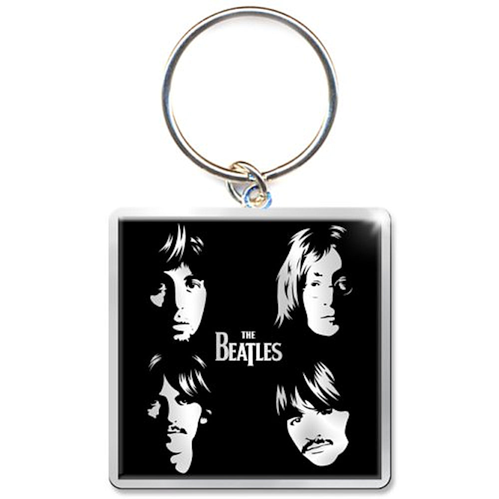 THE BEATLES ビートルズ (結成 65周年 ) - WHITE ALBUM / キーホルダー 【公式 / オフィシャル】