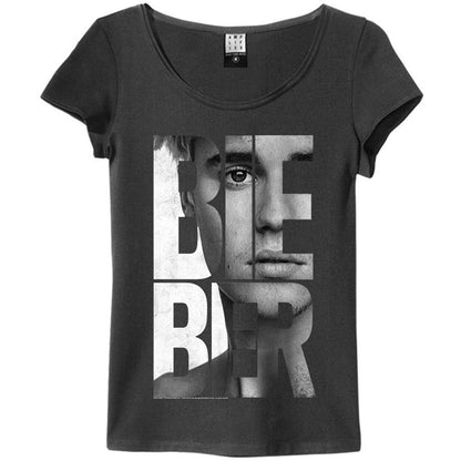 JUSTIN BIEBER ジャスティンビーバー - BIEBER / Amplified（ ブランド ） / レア / Tシャツ / レディース - PGS
