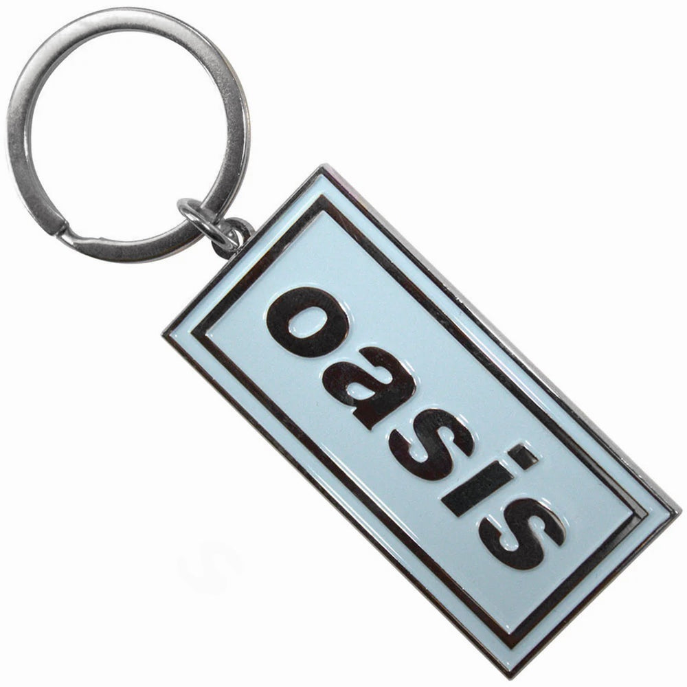 OASIS オアシス (10月 来日 記念 ) - Logo Sky Blue / キーホルダー 【公式 / オフィシャル】