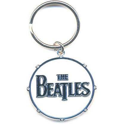 THE BEATLES ビートルズ (結成 65周年 ) - DRUM LOGO / キーホルダー 【公式 / オフィシャル】