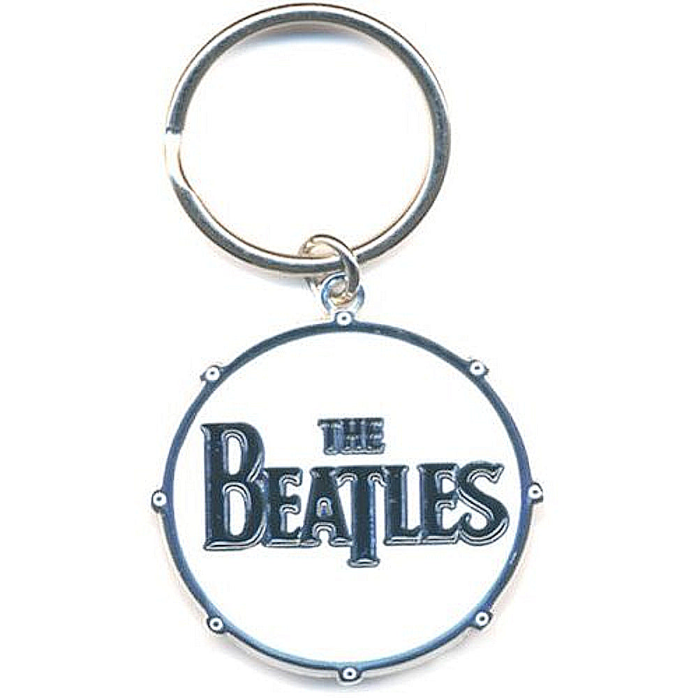 THE BEATLES ビートルズ (結成 65周年 ) - DRUM LOGO / キーホルダー 【公式 / オフィシャル】