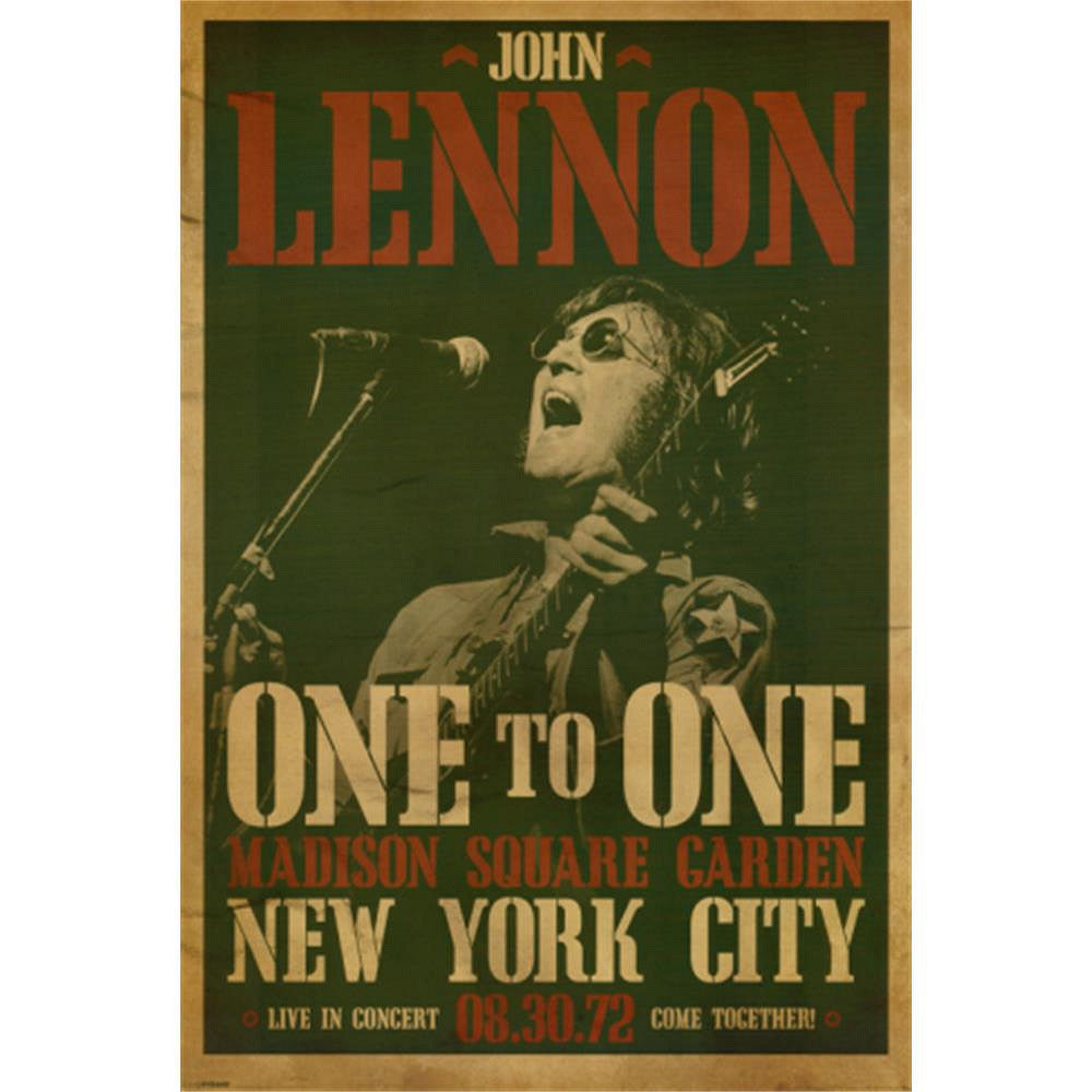JOHN LENNON ジョンレノン (生誕 85年 ) - One to One Concert / ポスター 【公式 / オフィシャル】