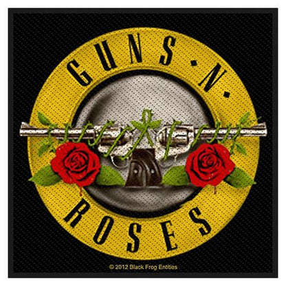 GUNS N ROSES ガンズアンドローゼズ (結成 40周年 ) - BULLET LOGO / ワッペン 【公式 / オフィシャル】
