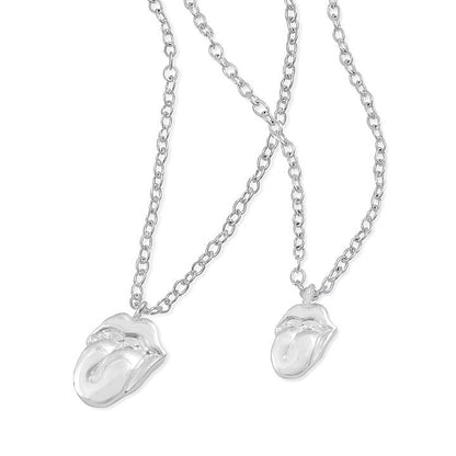 ROLLING STONES - Silver Tongue Necklace &amp; Bracelet Set / Necklace