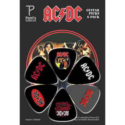 AC/DC - (来日 45周年 ) - Guitar Pics 6枚セット
